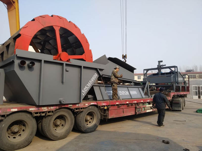 石粉洗沙設備發往甘肅