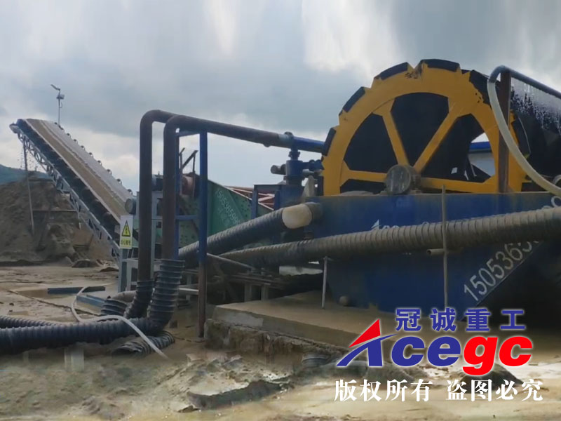 高效節能洗砂設備洗沙現場